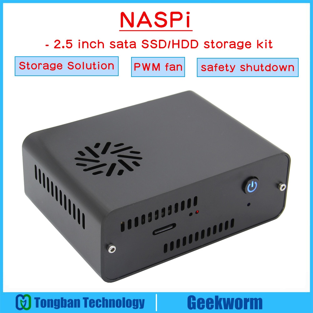 Geekworm NASPi 2.5 ġ SATA HDD/SSD NAS ̽ ..